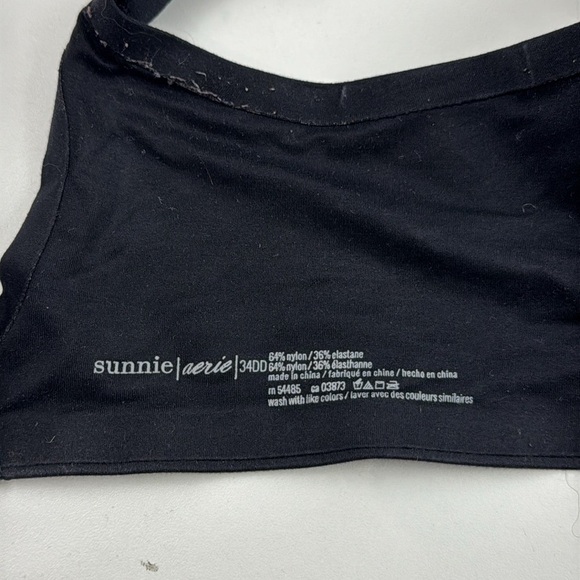 Aerie Sunnie Full Coverage Lightly Lined Black Bra - Picture 5 of 8